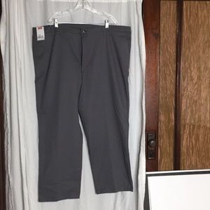 Men’s Wrangler flat front grey Khaki’s 48X29